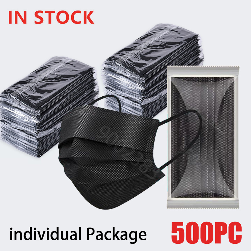50-500 قطعة، أقنعة طبية سوداء  - مراجعة Surgical Mask وسعره